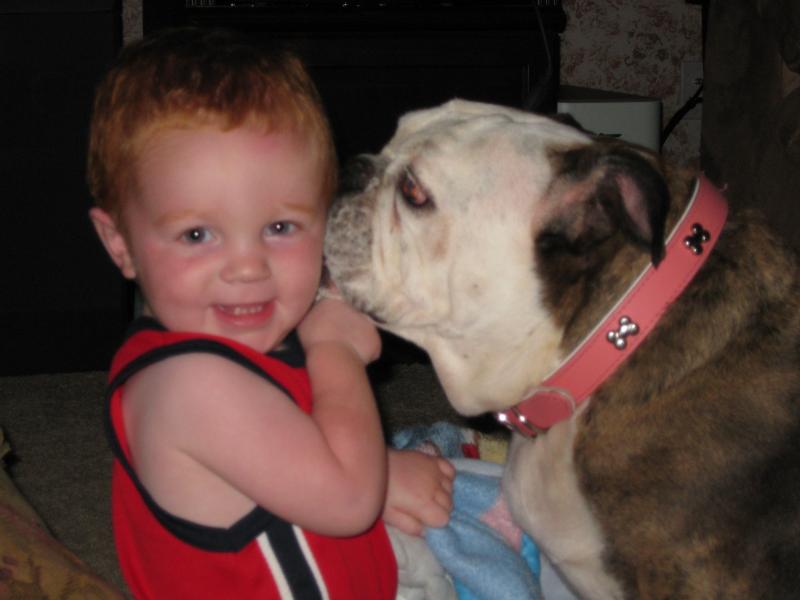 my grandson Weston and Julie